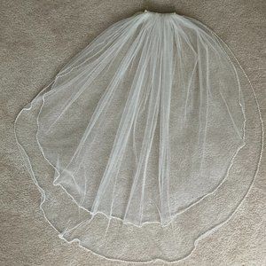 Two layer Wedding Veil with Embellishment